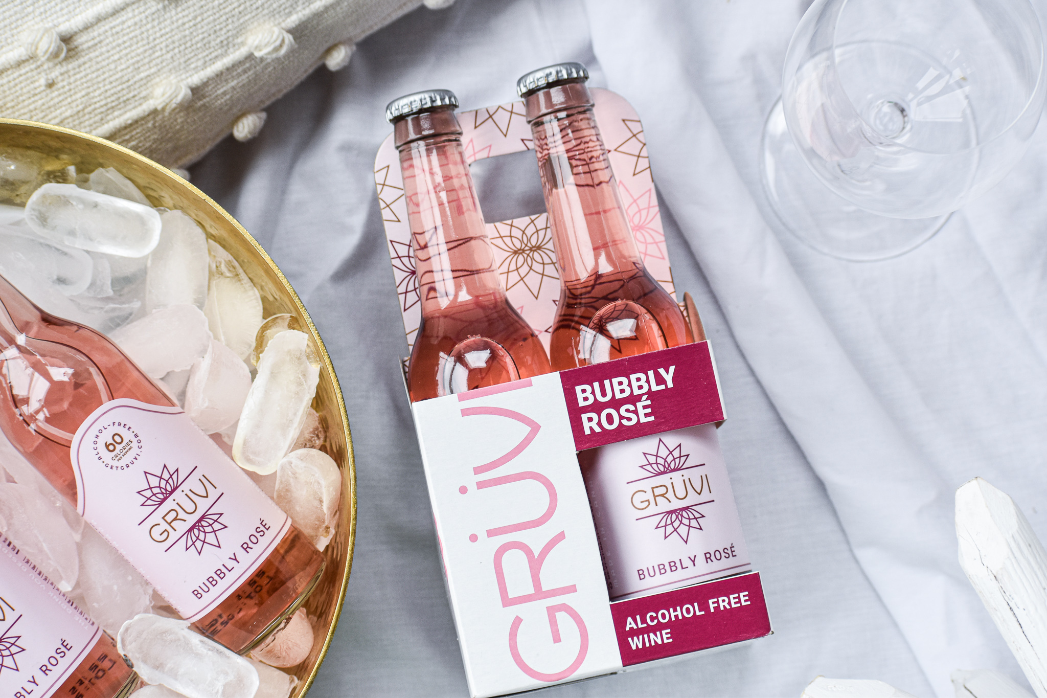 Grüvi Adds Bubbly Rosé to Lineup of Non-Alcoholic Beverages